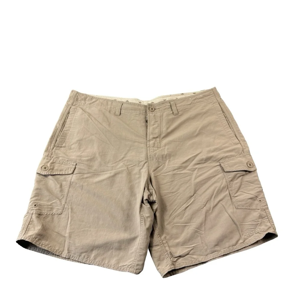 Patagonia Mens 40 Brown Wavefarer Cargo Board Shorts Swim Trunks 86650
